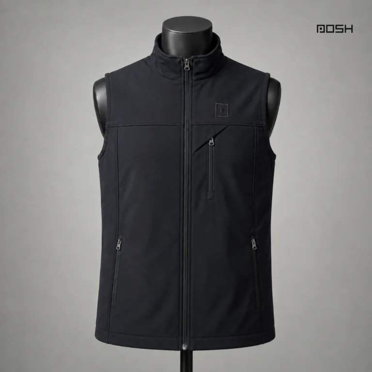 Sleeveless Winter Vest For Men's - Black