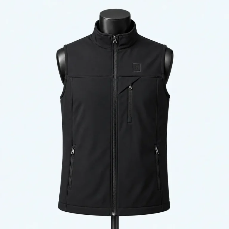 Sleeveless Winter Vest For Men’s – Black