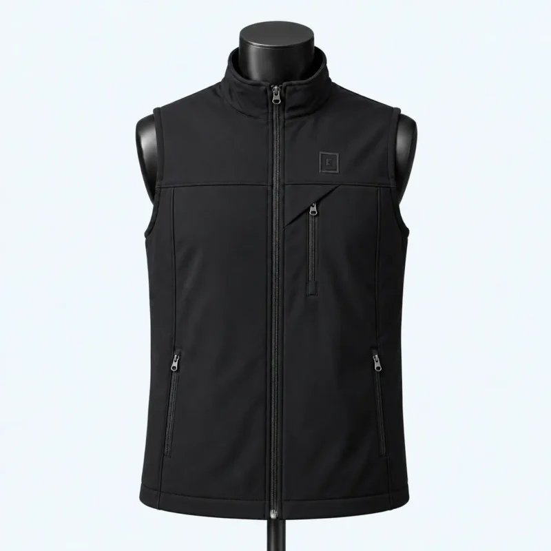Sleeveless Winter Vest For Men’s – Black