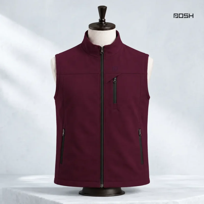 Sleeveless Winter Vest For Men’s – Marron