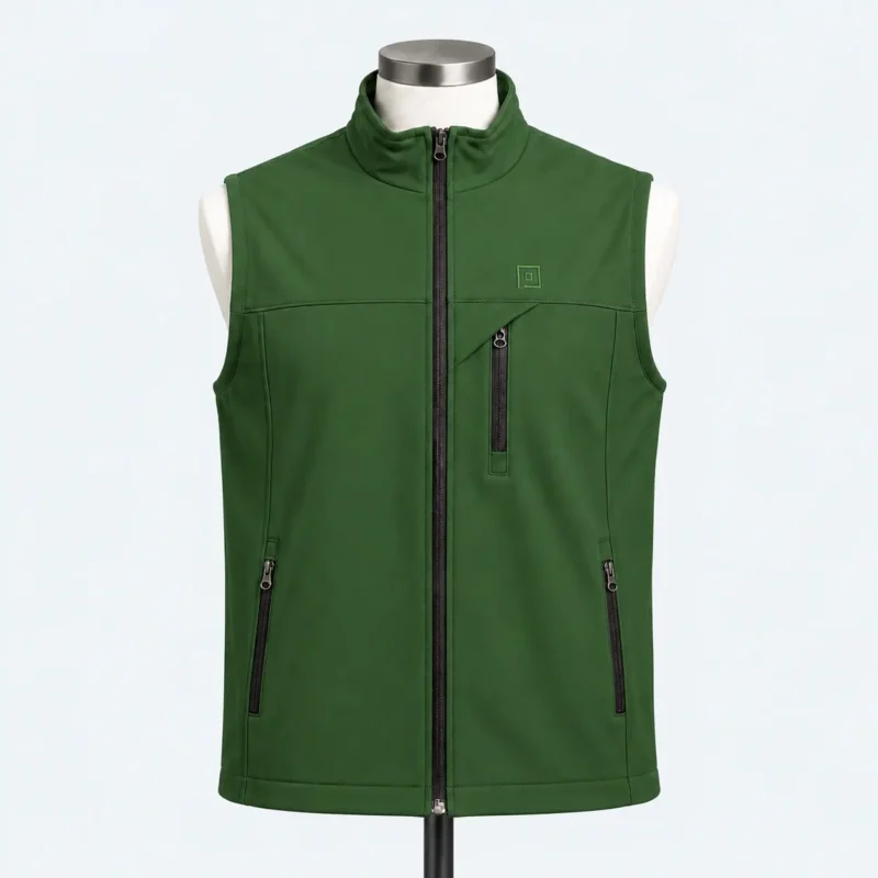 Sleeveless Winter Vest For Men’s – Olive